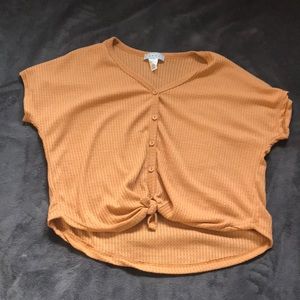 Free People tied T-shirt